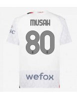 AC Milan Yunus Musah #80 Venkovní Dres 2023-24 Krátký Rukáv